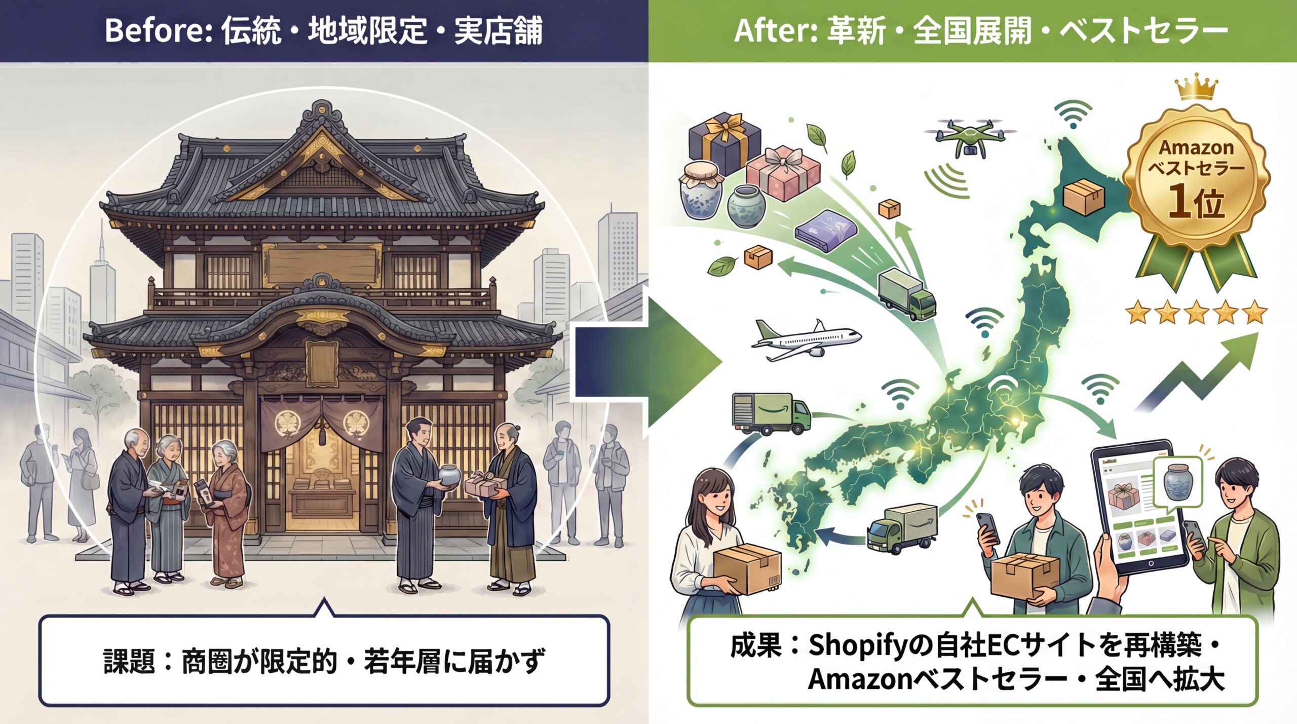 食品メーカー事例