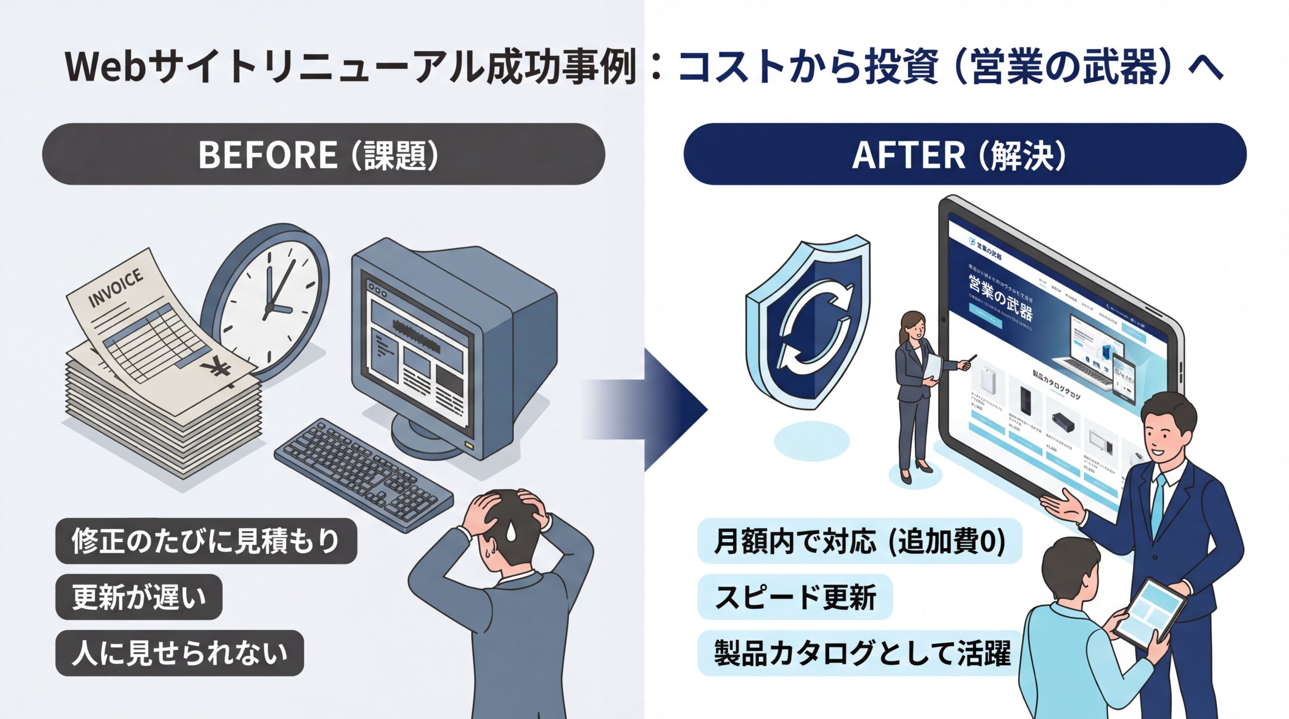 精密機器メーカー事例